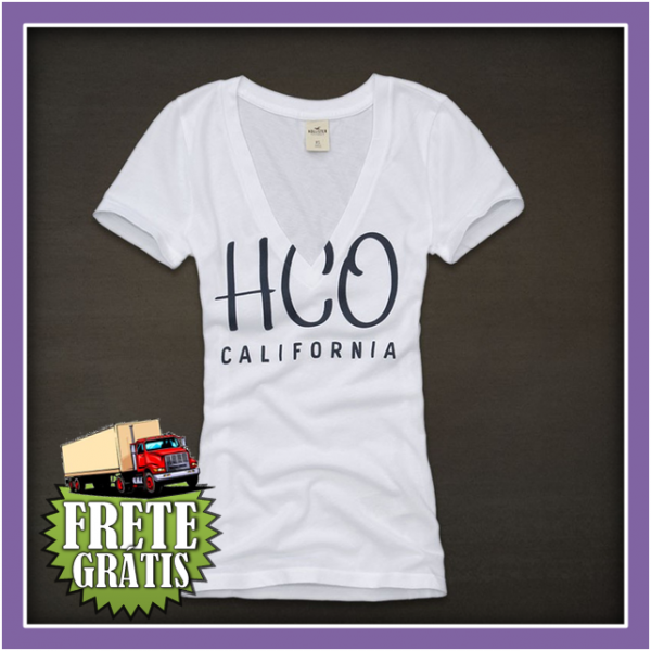 Camiseta Feminina Hollister Ref:20