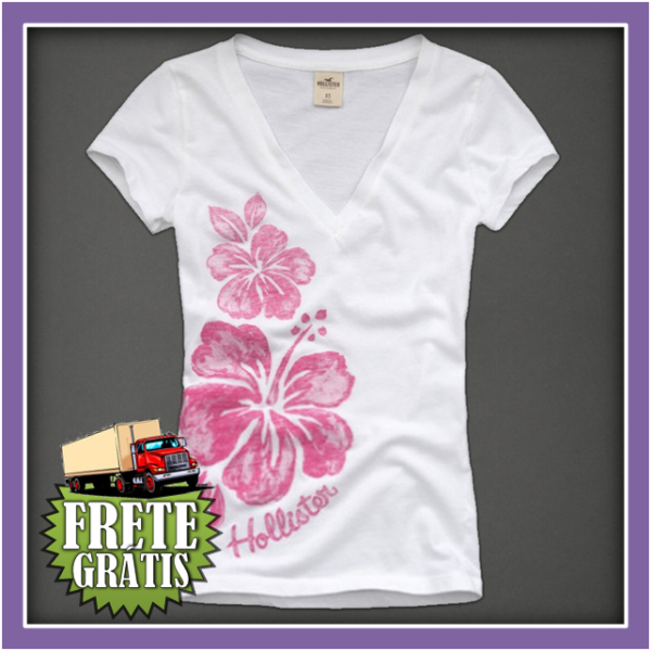 Camiseta Feminina Hollister Ref:21