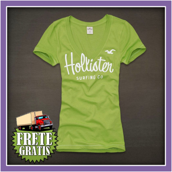 Camiseta Feminina Hollister Ref:24